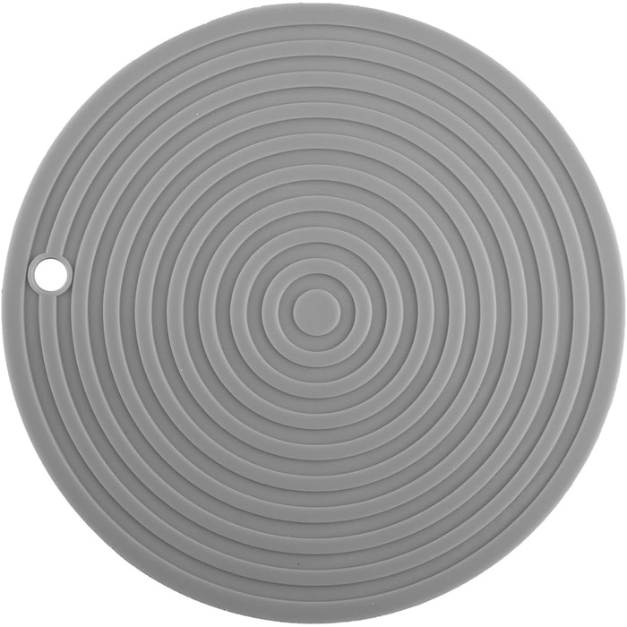 Килимок під годівницю для котів та собак Tabanzhe, силіконовий, неслизький, водонепроникний, сірий