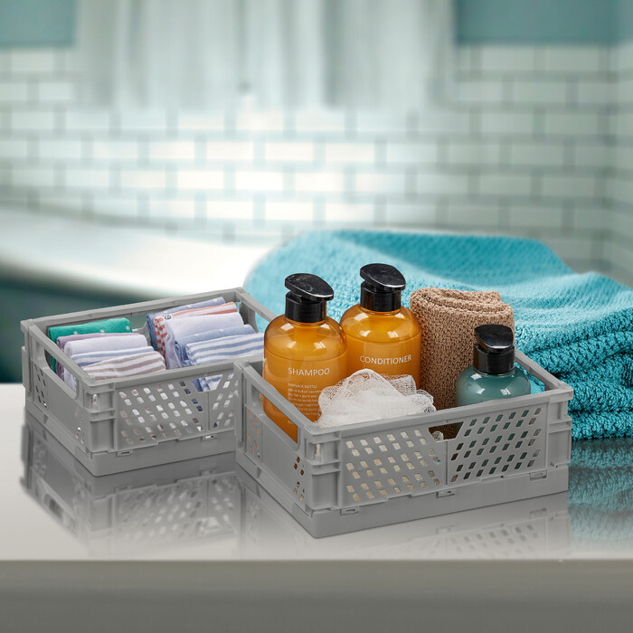 Set of 2 Collapsible Storage Boxes