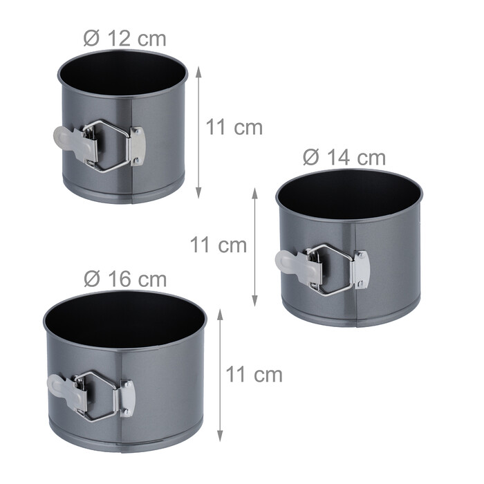 Relaxdays Springform Set with 5 Sizes