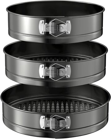 Набір форм для випічки WinGluge (3 шт.) - 24/26/28 см, з антипригарним покриттям, знімний дно