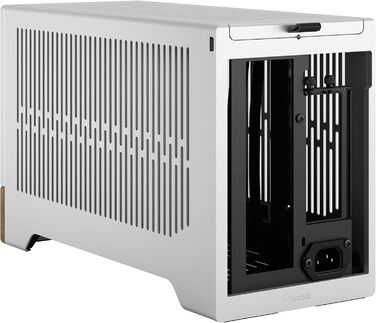 Корпус для ігрового ПК Fractal Design Terra Wood Walnut - mITX, PCIe 4.0, USB Type-C, анодований алюміній (срібло)