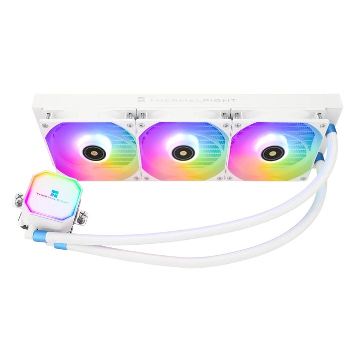 Система рідинного охолодження процесора Thermalright Frozen Prism 360 White ARGB, 360мм, 3 PWM вентилятори, для Intel LGA1700/1851/1200/115x та AMD AM4/AM5, Білий