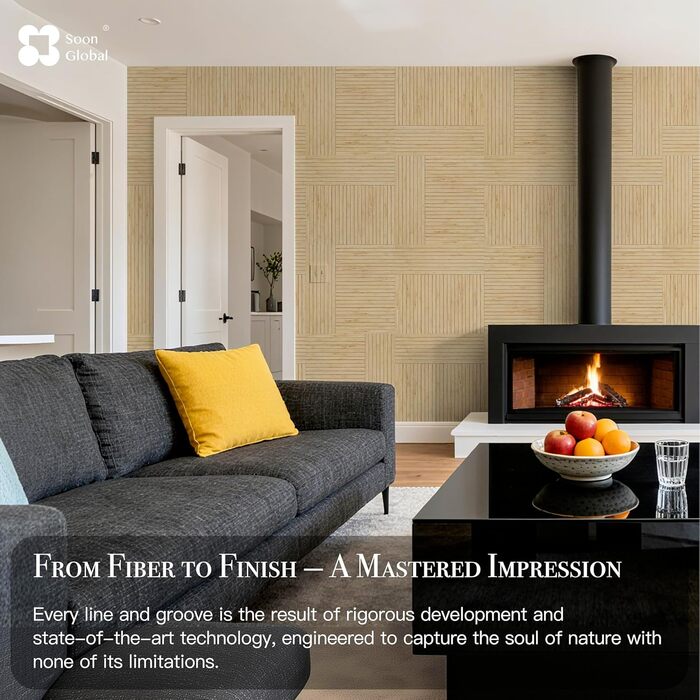 Акустичні настінні панелі Soon Global для звукоізоляції, декоративні звукопоглинаючі панелі, колір Блакитно-зелений Аура, 121,9 x 81,3 см