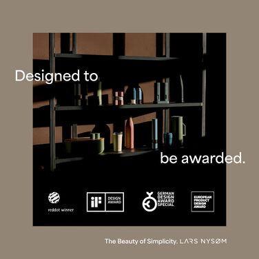 Термокружка для кави та чаю LARS NYSØM 380 мл Almond Beige | Термокружка з нержавіючої сталі, ізольована, з кришкою, що не протікає | 0,38 л