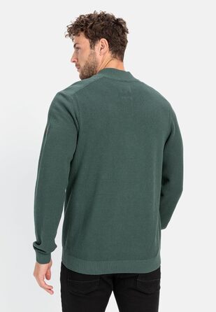 В'язаний кардиган чоловічий Camel Active з органічної бавовни, 4XL, Бежево-сірий