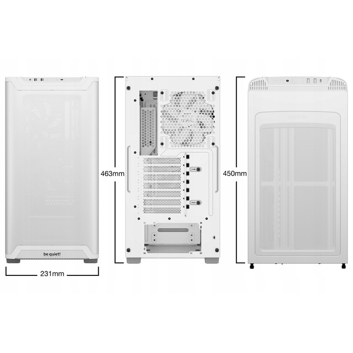 Корпус для комп'ютера be quiet! Pure Base 501 Airflow Midi Tower ATX, Білий