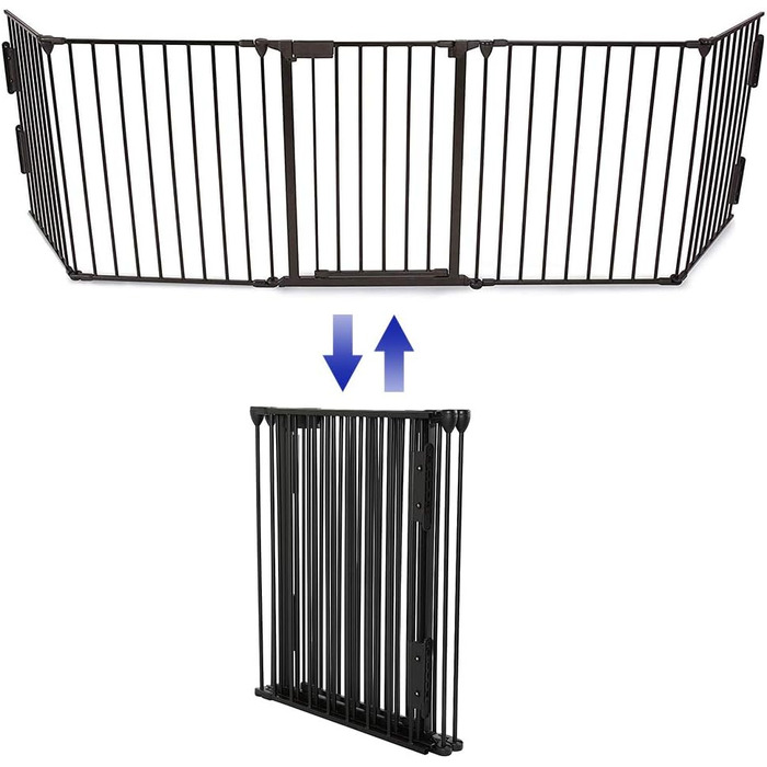 Клітка для собак, цуценят, гризунів та кроликів, металева, розкладна, з дверцятами (310 x 2,5 x 75 см)