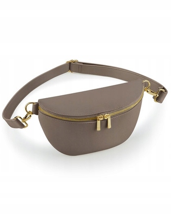 Поясна сумка-бананка BagBase Boutique Waist Bag, коричнева
