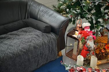 Підстилка для собак Raikou 90x90 см, чорна, з неслизьким покриттям та блискавкою