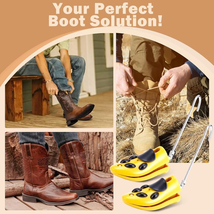 Shoe stretchers, boot expanders, foot stretchers for boots, a pair of adjustable shoe stretchers, boot wideners for women's and men's shoes and boots