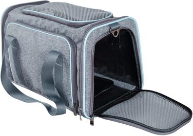 Складана переноска для собак і котів, 72 см. Підходить для подорожей на авто та літаку. Зручна переноска з довгим плечовим ременем, двостороння