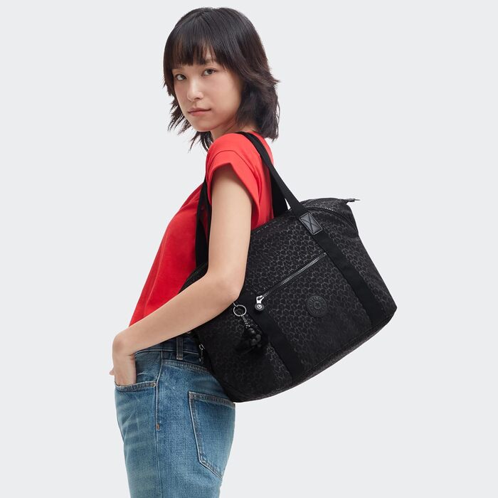 Сумка Kipling ART середнього розміру з фірмовим принтом (Signature Emb) - оригінал