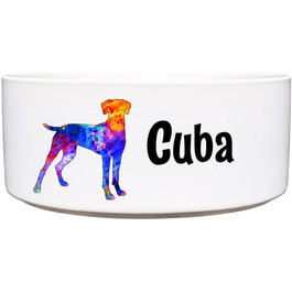 Керамічна годівниця для собак з персональним іменем (Rhodesian Ridgeback) - 1.3 л