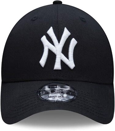 Кепка New Era 9Forty League Essential MLB - універсальний розмір, чорний/білий логотип (Yankees, Dodgers, Braves)