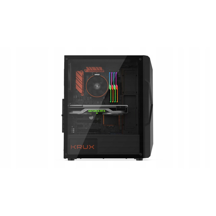 Корпус Krux Astral ARGB Midi Tower, чорний