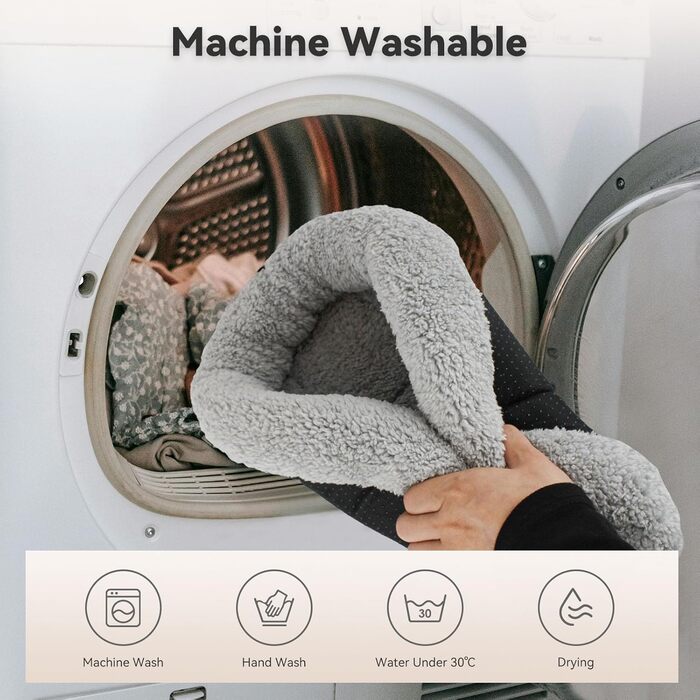 М'яке ліжко для котів та собак Namsan: плюшеве тепле гніздечко 45x60 см, сірого кольору