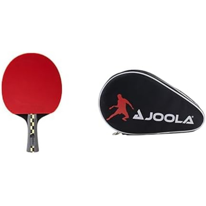 Стіл тенісний, ракетка JOOLA Carbon Pro, ITTF, професійна, для змагань (в комплекті з чохлом)