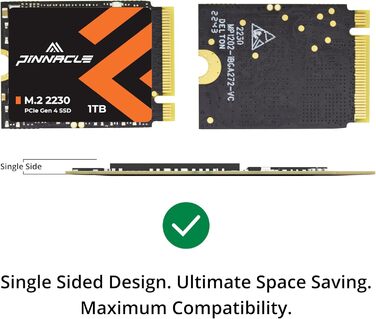 SSD Timetec PCIe 4.0 Gen4x4 1TB M.2 2280 для PS5, PC, Laptop - NVMe, Phison E27T, 2000TBW, 7400/6100 MB/s