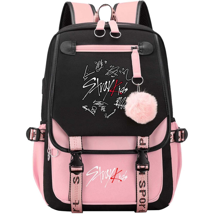 Шкільний рюкзак для дівчаток та хлопчиків-підлітків Kpop з відділенням для ноутбука 15.6