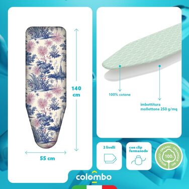 Замінний чохол для прасувальної дошки Spring Blossom 140x55 см