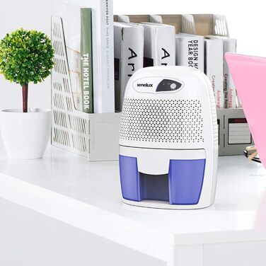 Senelux Powerful 500ml Portable Mini Air Dehumidifier, Quiet Air Dehumidifier, Small Air Dehumidifier Efficient and Stable, Moisture Absorber for Small Rooms, Basements, Bedrooms