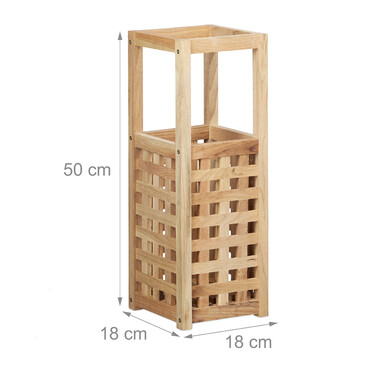 Relaxdays Umbrella Stand Walnut