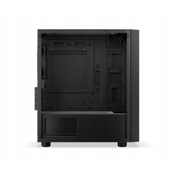 Корпус для комп'ютера Krux Scor, бічна панель зі скла, 1 вентилятор, mATX, чорний