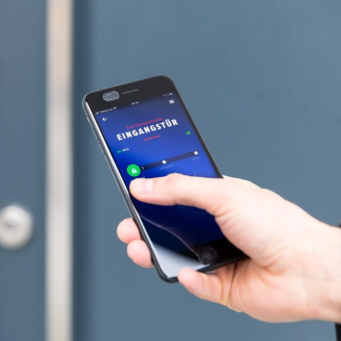 Електронний замок ABUS HomeTec Pro Bluetooth CFA3100 для вхідних дверей, відкриття через додаток, з контролем доступу, білий