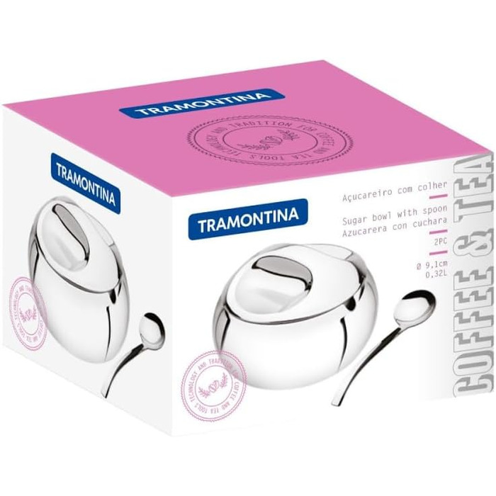 Цукорниця Tramontina Zuckerdose (Чай та Кава), нержавіюча сталь