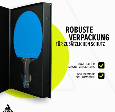 Стіл тенісний набір JOOLA Infinity ITTF, професійний карбоновий набір для досвідчених гравців, високотехнологічне волокно, 7-шарове лезо (склополімер)