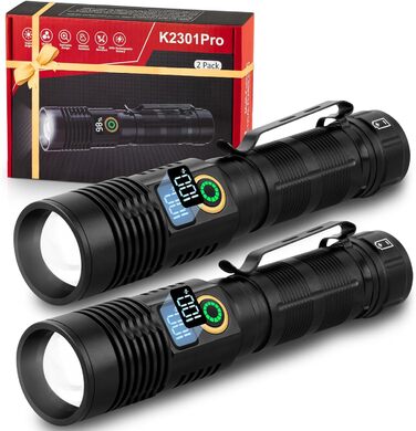 Ліхтарик AOMEES LED 5000 люмен, USB-зарядка, водонепроникний IPX5, 5 режимів, для кемпінгу, туризму, екстрених ситуацій