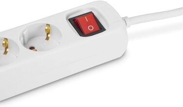 Мережевий фільтр Hama 3-fach з вимикачем економії енергії, 1.4м, GS сертифікат, для дому та офісу