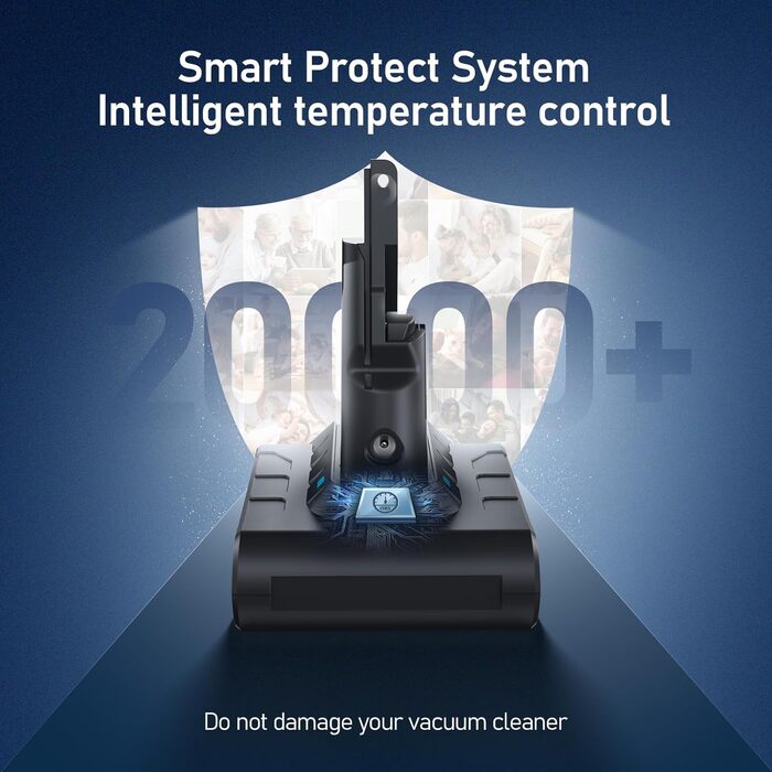 Акумулятор Keenstone 25.2V 6500mAh для пилососів Dyson V10 Animal, Absolute, Motörhead, Fluffy, Total Clean SV12 (замінник V7 6.5Ah)