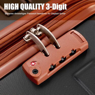 Набір валіз Merax 5-ти частинний: велика, середня, маленька, сумка та аксесуар, ABS, TSA-замок, розширюється, чорний