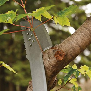 Мачете-сокира Fiskars з нейлоновим чохлом, 46 см, загартована сталь, чорний/помаранчевий, 1051236
