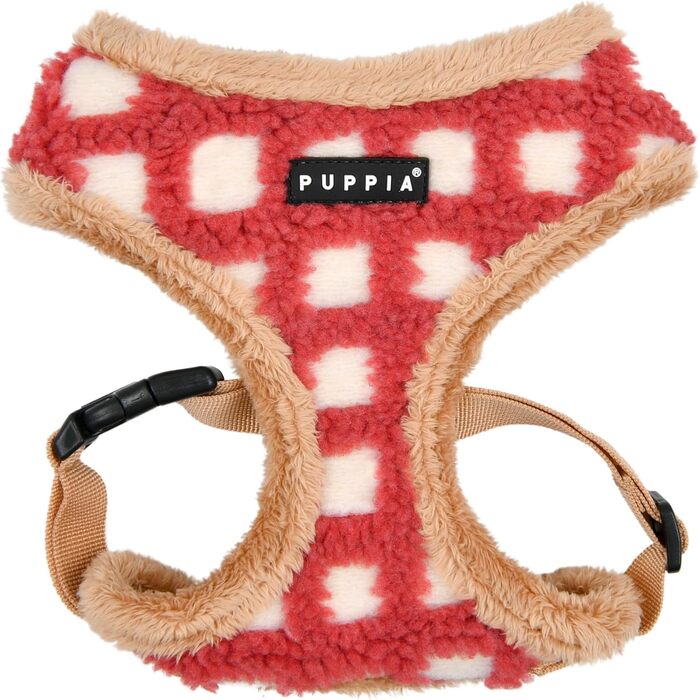 Нашийник для собак Puppia Huxley, теплий зимовий, леопардовий принт, регульований, синій, розмір M, для малих та середніх собак