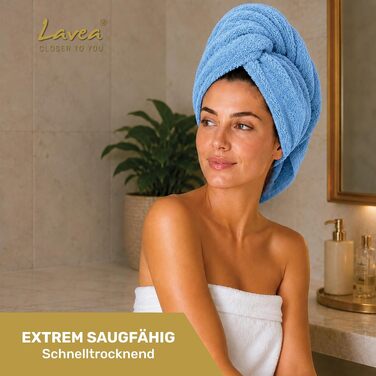 Набір махрових рушників Lavea Elena, 100% бавовна, гігроскопічні та м'які, 8 шт, 50x100 см (Дельфін-синій та сріблястий)