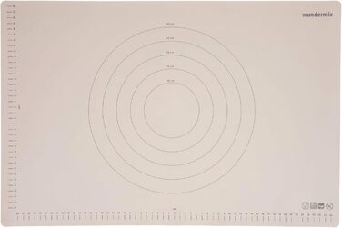 Wundermix - WunderMat® Baking Mat for Baking (60x40cm) • Silicone Baking Mat • Silicone Dough Mat with Markings • Non-Slip Baking Mat • Non-Stick Dough Mat