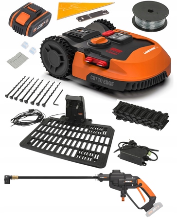 Робот-газонокосарка Worx Landroid L2000 WR155E для ділянок до 2000 м² з AI та функцією Cut to Edge
