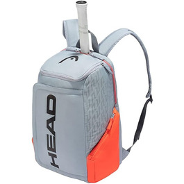 HEAD Unisex Rebel Backpack - Grey/Orange - One Size