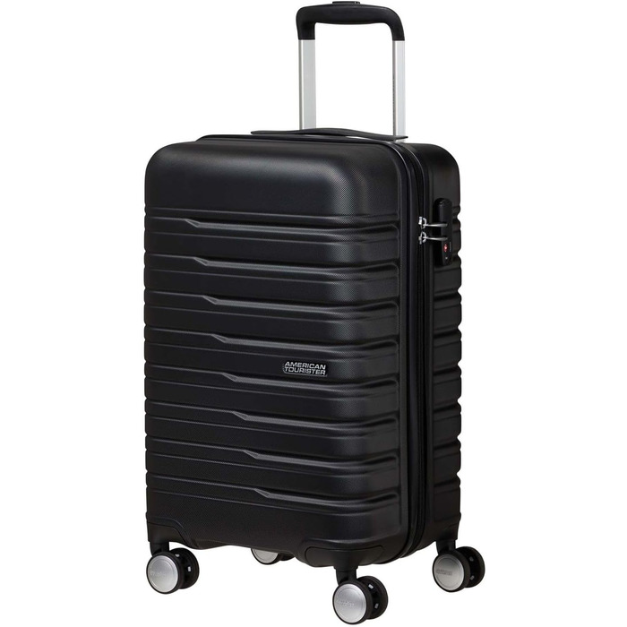 Чемодан American Tourister Flashline, 67 см, 69/75 л, чорний (Shadow Black), Spinner S Slim
