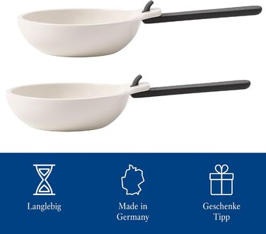 Villeroy & Boch BBQ Passion сковорідка для гриля з ручкою, 2 шт, преміум порцеляна, біла