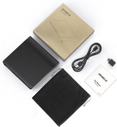 Зовнішній DVD-записувач ORIGBELIE USB 3.0, портативний CD-ROM привід +/-RW для ноутбука, ПК, MacBook, Windows, Linux