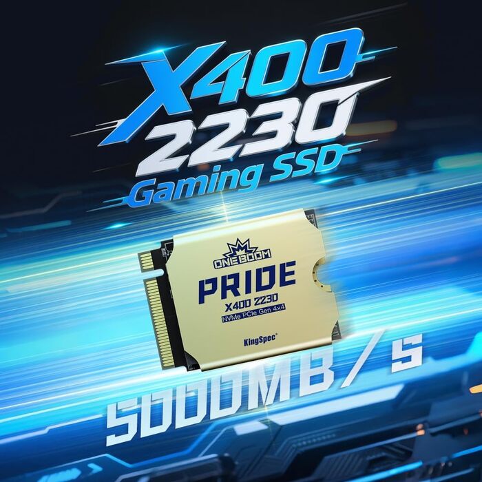 KingSpec ONEBOOM X400 SSD: Швидкий M.2 PCIe Gen4 NVMe SSD для ігор та ПК (512GB)
