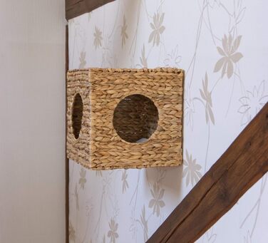 Кішка Будиночок на стіну Ferdi з рогозу, 33x33x33 см