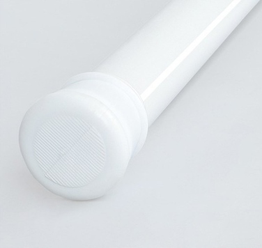 Розпірна штора для ванної Gold start, 140-260 x 25 мм, біла