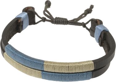 Аргентинський шкіряний ремінь з шнуром та шкіряним браслетом. Вишитий шкіряний ремінь для чоловіків та жінок. Аргентинські ремені (Синьо-бежевий-02, 105)