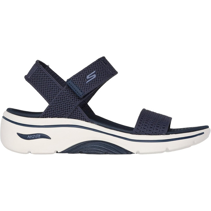 Сандалі Skechers Go Walk Arch Fit 2.0 Annie Navy текстильні, 38 EU - Комфортні жіночі сандалі зі підтримкою стопи