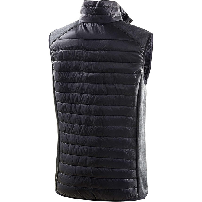 Чоловіча гібридна жилетка Black Crevice: тепла, дихаюча, з коміром, розміри 3XL, чорна