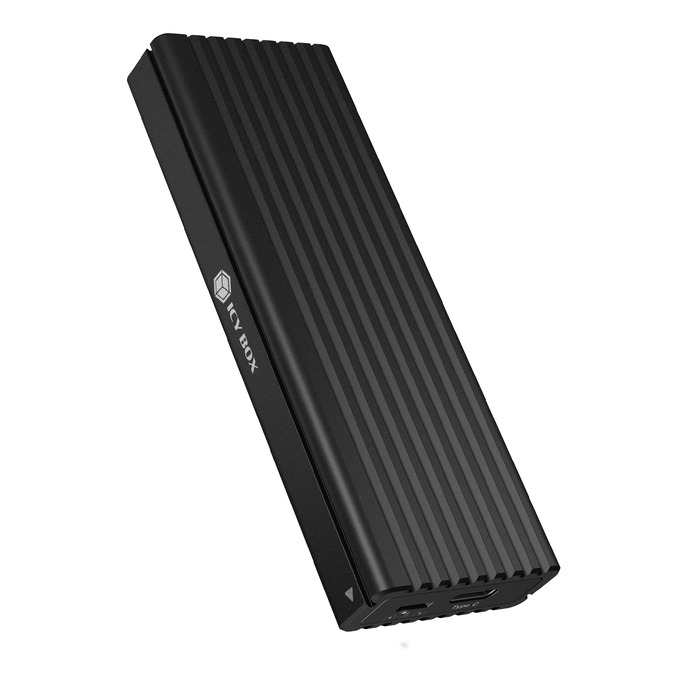 Зовнішній корпус для M.2 PCIe SSD ICY BOX Aluminium USB 3.1 Type-C IB-1817M-C31, чорний (без інструментів)